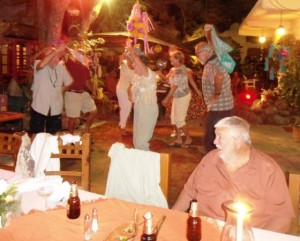 Lots of dancing at Los Tamarindos