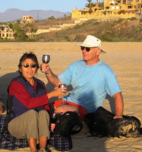 Diane & Dom on the Beach in Baja