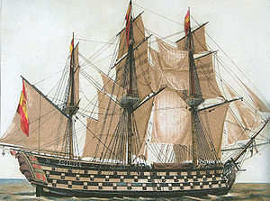 The Santa Anna was the pride of the Spanish Fleet