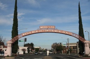 Entrance to Modesto, California