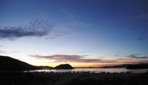 Playa Santispac at sunrise, spectacular! 