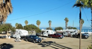 Some of the RVs in the campground at Villarino's