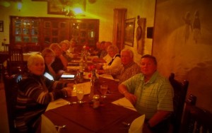The gang enjoyed dinner at Malarrimo's