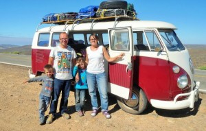We met a family from France on the road to South America