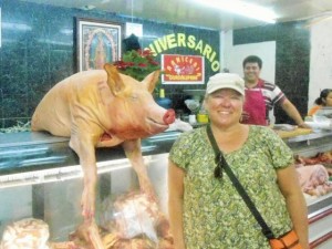 Smiley the Pig in La Paz