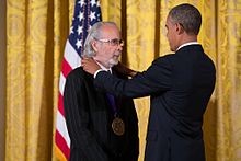 Alpert being awarded the National Medal of Arts by President Obama in 2013