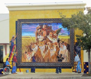 This mural was across from the Mexican Mercado