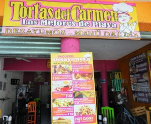 Lunch stop in Playa el Carmen