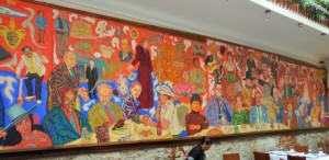 Great Mural in a local Puebla Restaurant