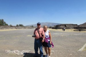 Grant & Anita enjoyed the visit at Teotihuacan