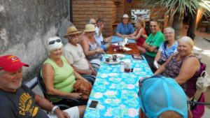 The gang enjoyed lunch at the Cafe El Triunfo 